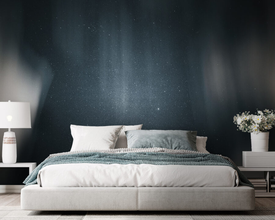Un cielo oscuro con estrellas