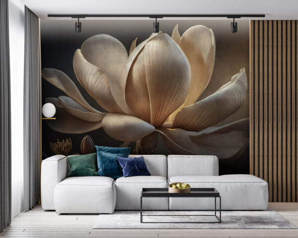 Magnífica magnolia bajo una luz suave. Magnífica magnolia bajo una luz suave.