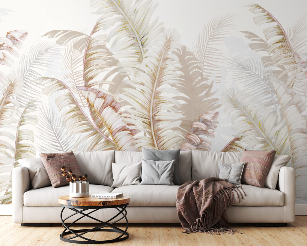 Soft foliage in delicate tones