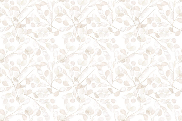 Pattern of white leaves