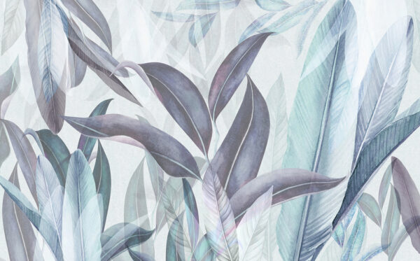 Elegant leaves in soft hues