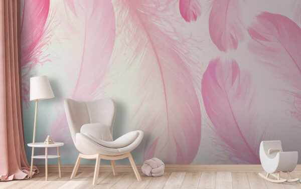Fotomurales Fotomurales Grupo de plumas rosas (SKU: u94299)