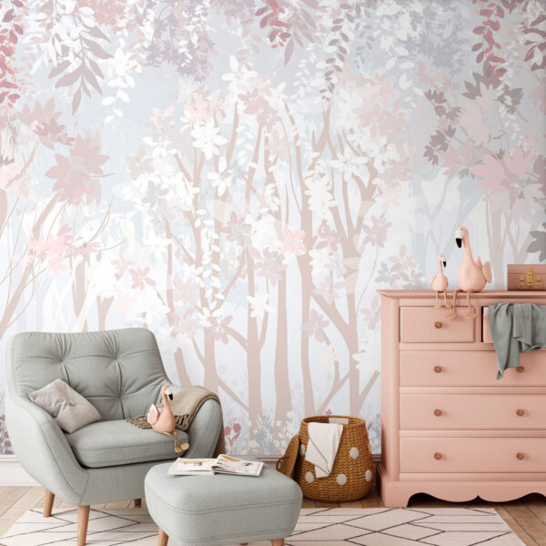 Estampado floral blanco y rosa Estampado floral blanco y rosa
