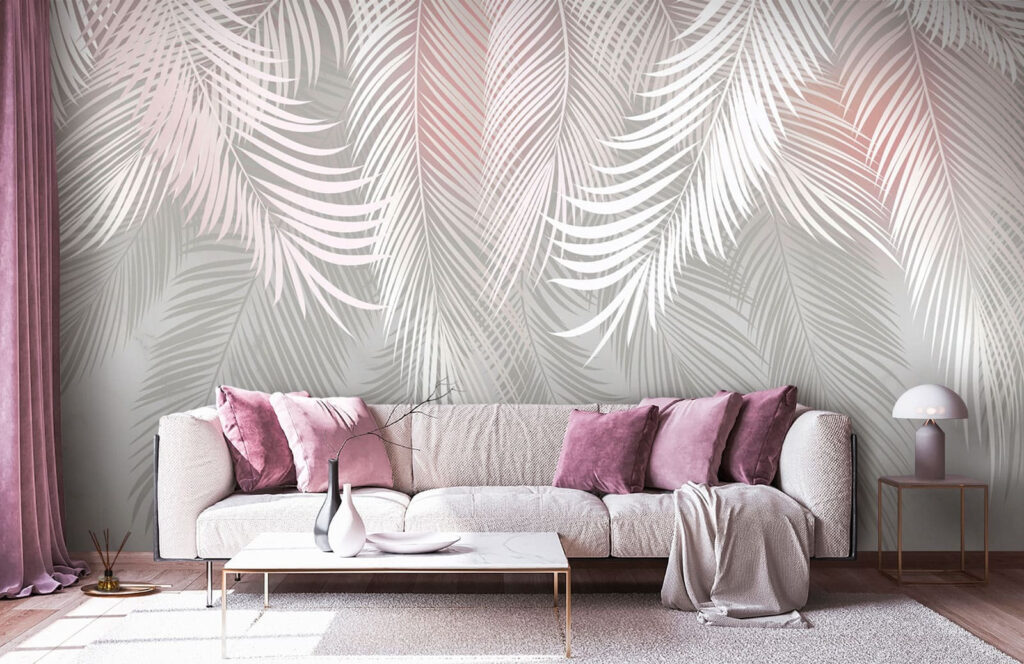 White feathers on a marble surface