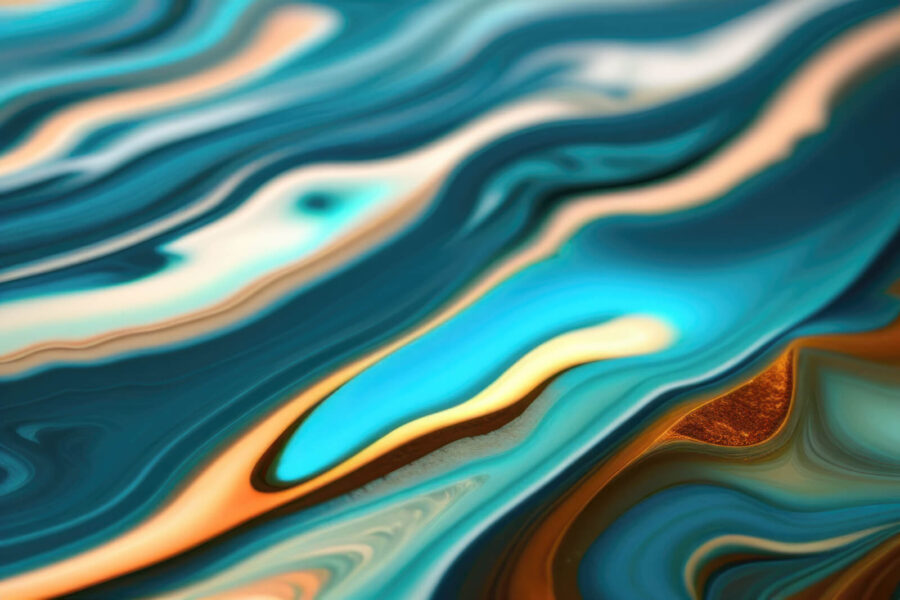 Motivos fluidos en tonos vibrantes