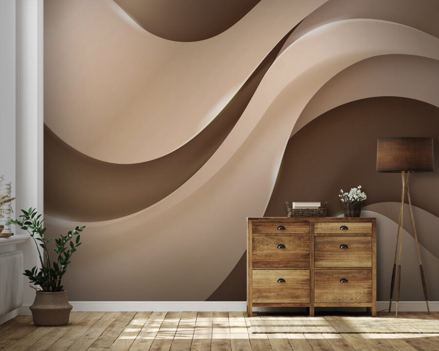 Elegantes ondas en tonos suaves