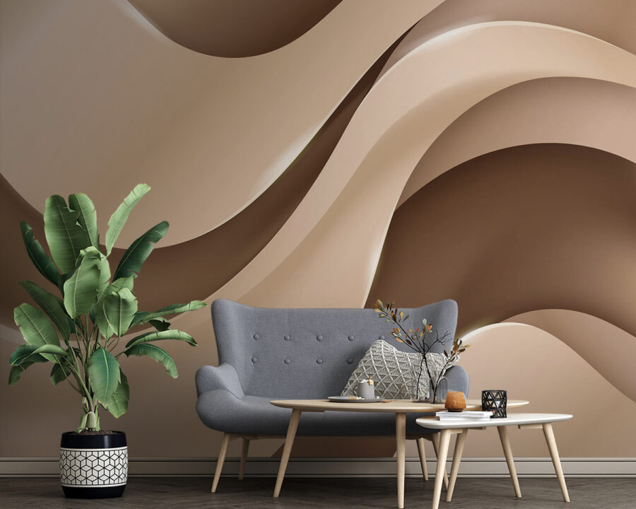 Elegantes ondas en tonos suaves