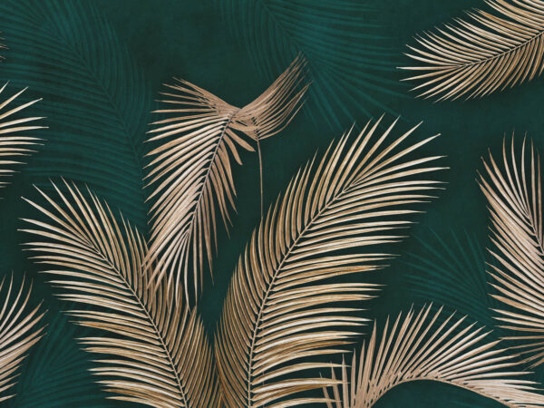 Hojas de palmera en tonos elegantes Hojas de palmera en tonos elegantes