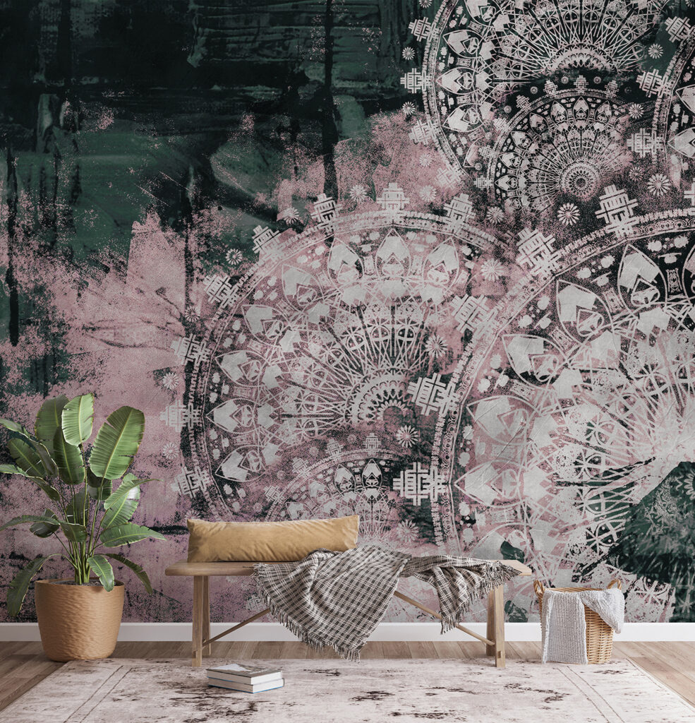 Intricate patterns in soft hues