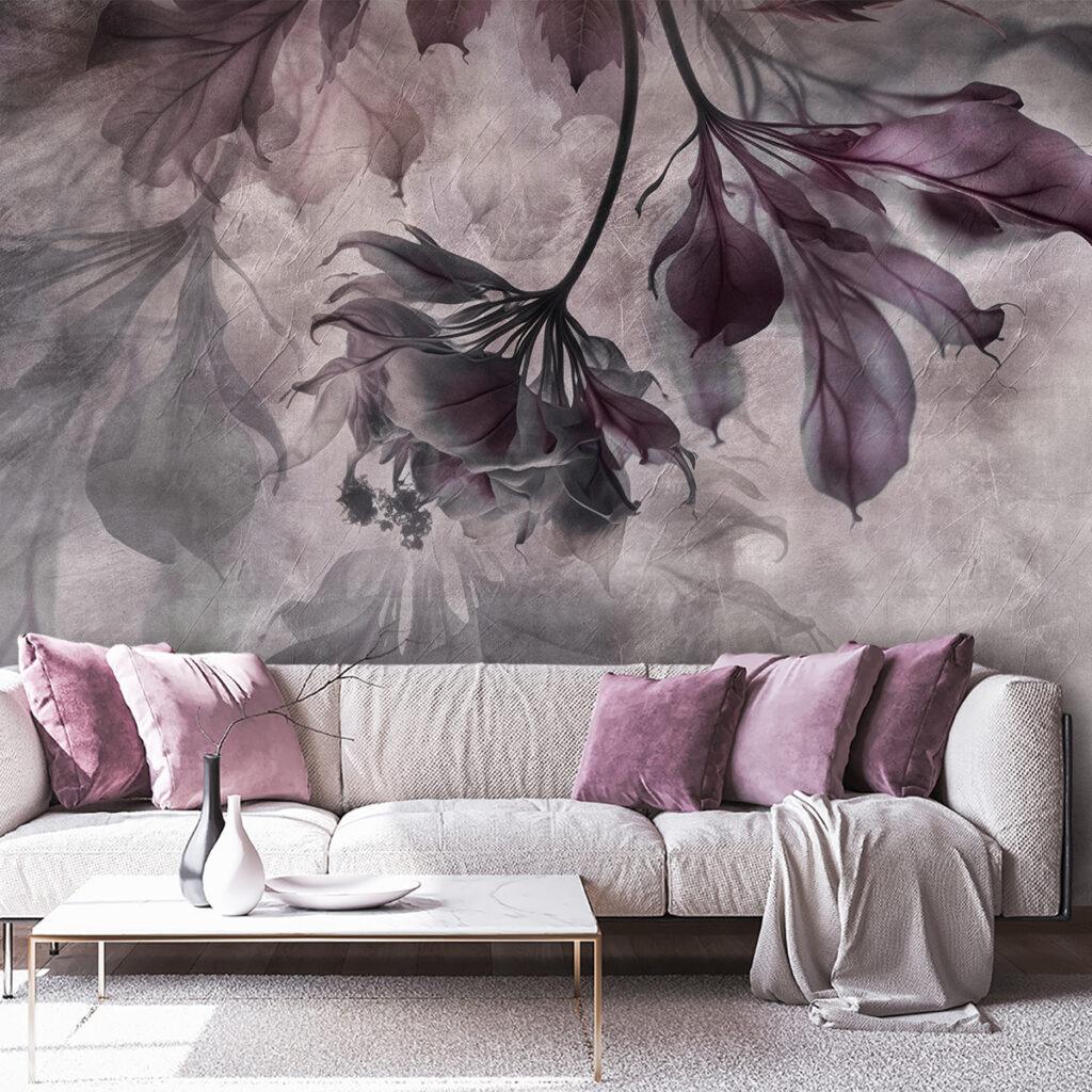 Delicate flowers in soft hues