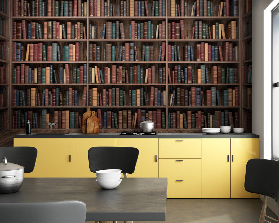 Gran estantería con muchos libros Gran estantería con muchos libros