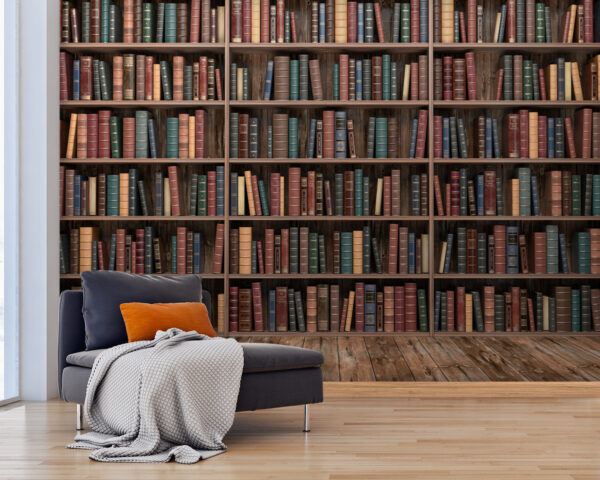 Gran estantería con muchos libros Gran estantería con muchos libros