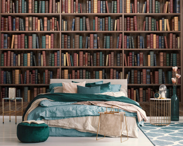 Gran estantería con muchos libros Gran estantería con muchos libros