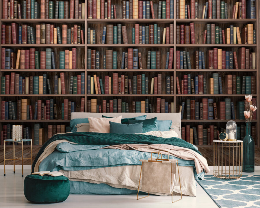 Gran estantería con muchos libros Gran estantería con muchos libros