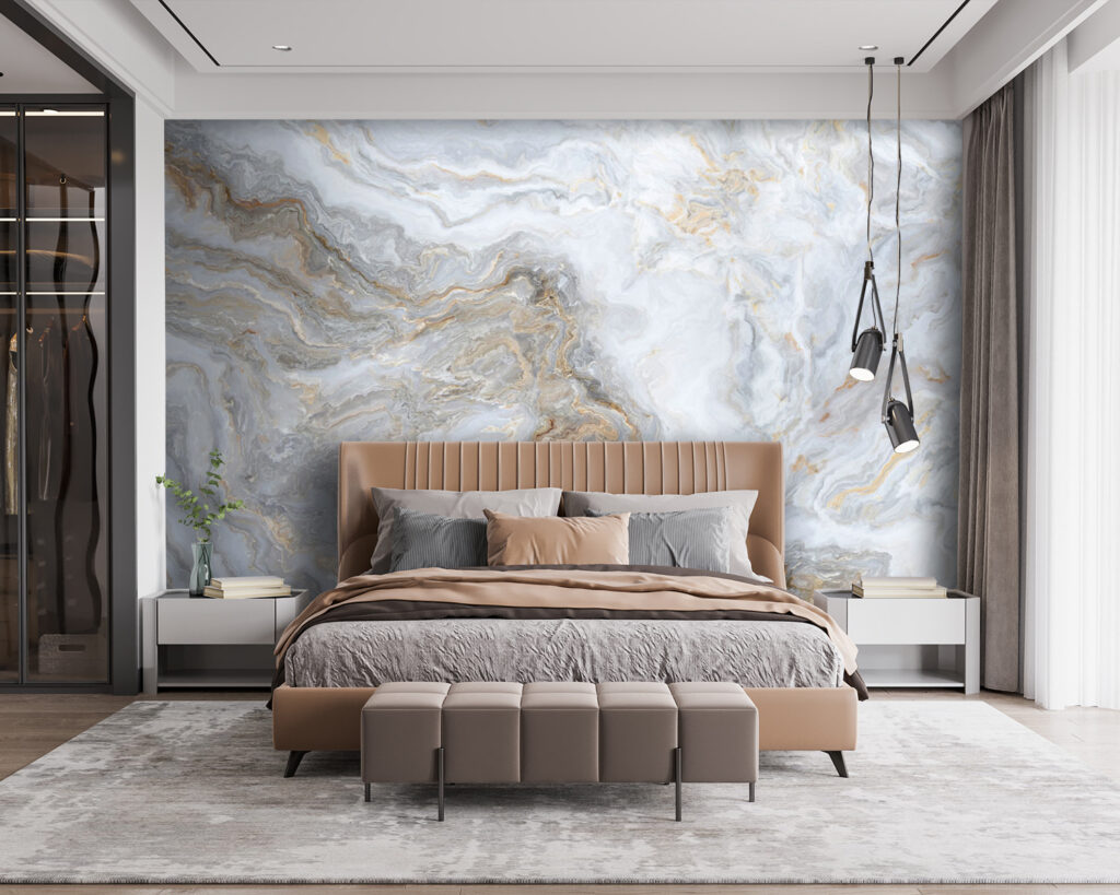 Elegant swirls of soft colors