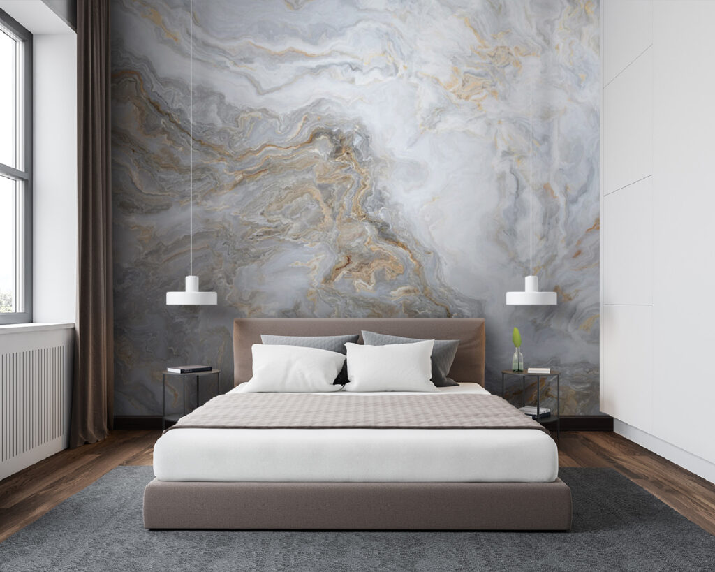 Elegant swirls of soft colors