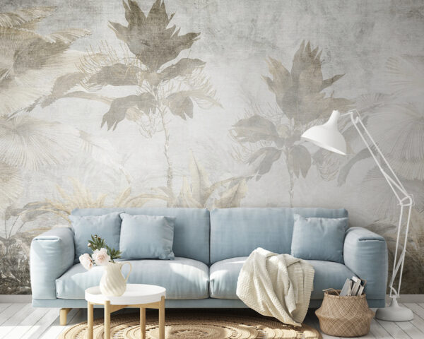 Fotomurales Fotomurales Susurros de la naturaleza en tonos suaves (SKU: u93394)