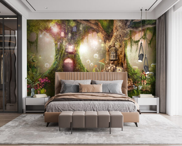 Una casa de hadas en un árbol Una casa de hadas en un árbol
