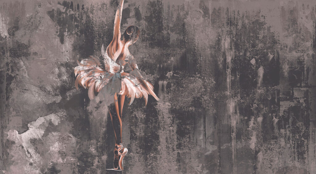 Pintura de una mujer bailando Pintura de una mujer bailando