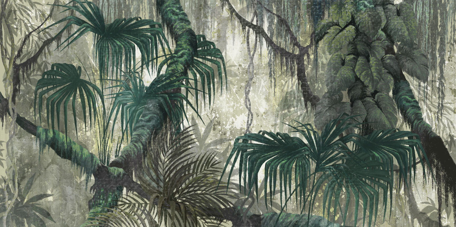 Painting of a forest