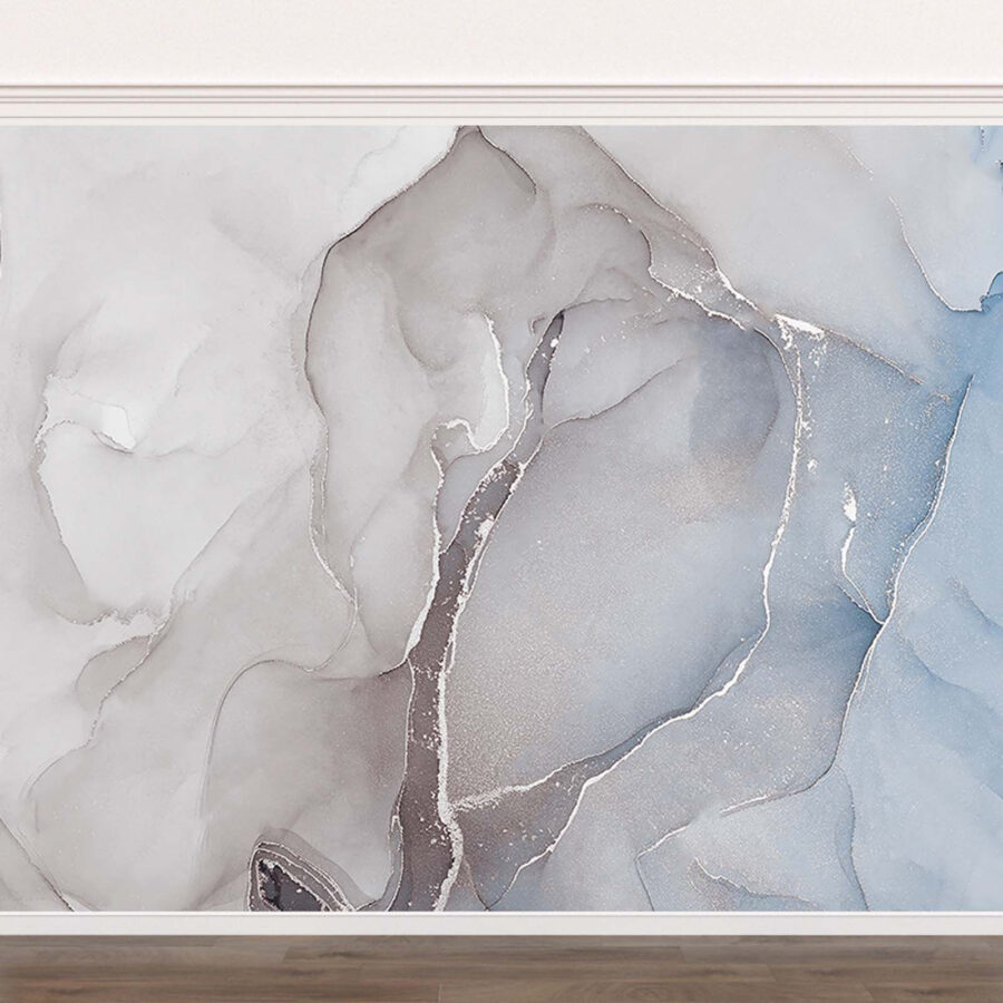 Formas abstractas fluidas en tonos suaves
