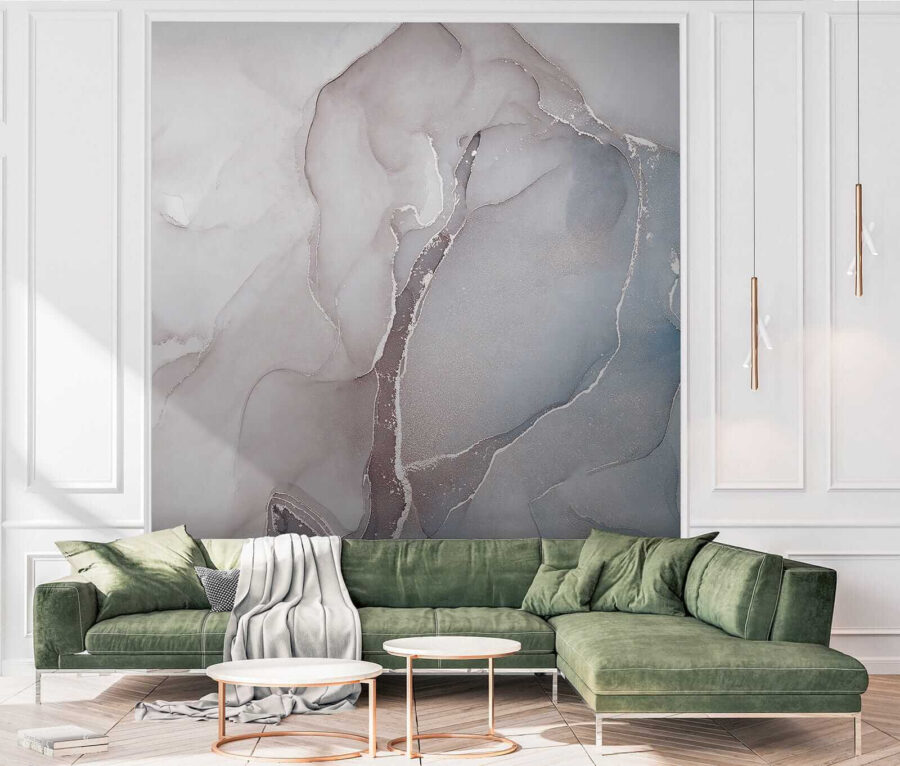 Formas abstractas fluidas en tonos suaves