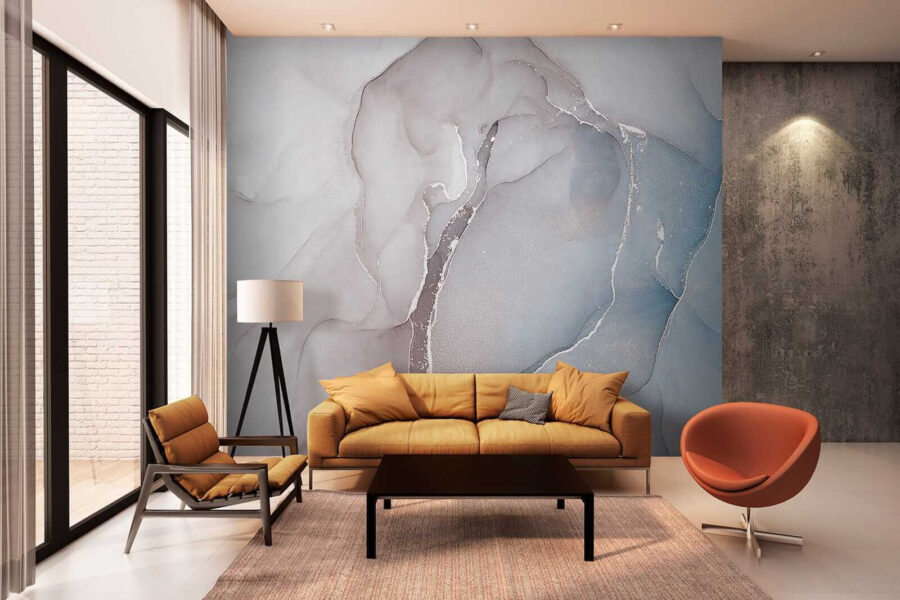 Formas abstractas fluidas en tonos suaves