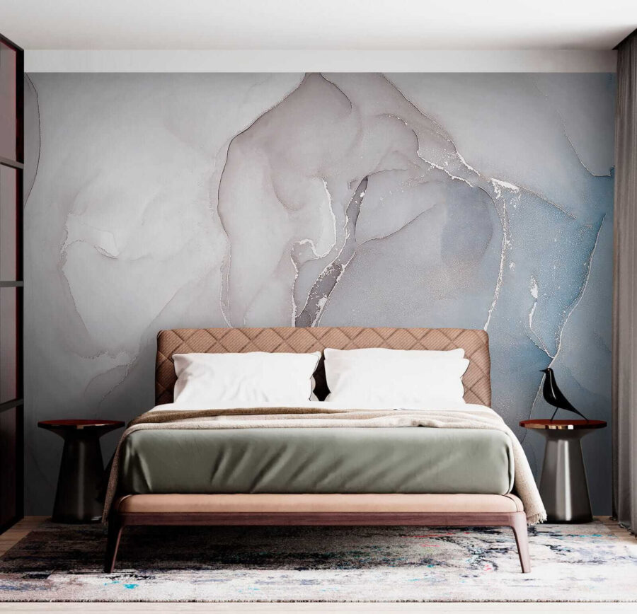 Formas abstractas fluidas en tonos suaves