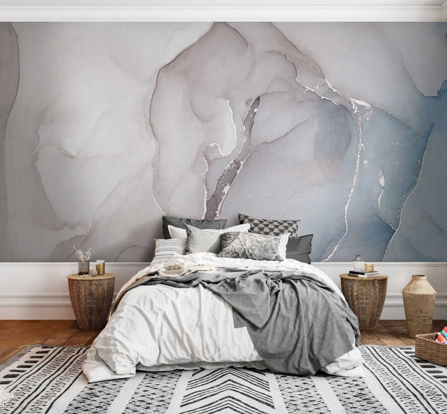 Formas abstractas fluidas en tonos suaves