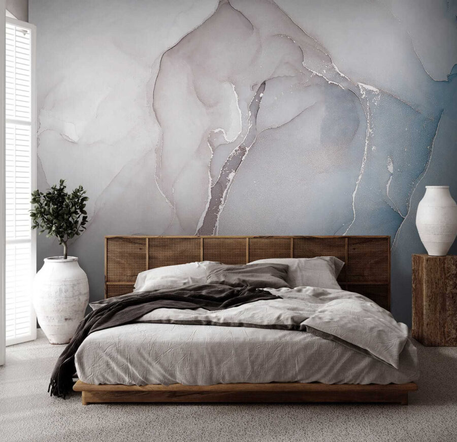 Formas abstractas fluidas en tonos suaves