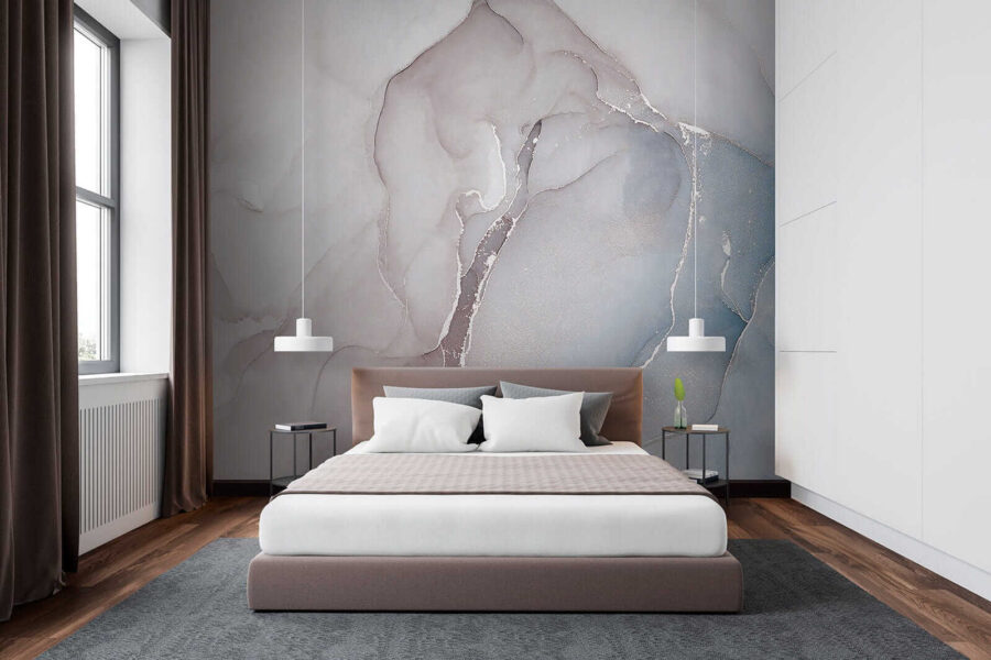 Formas abstractas fluidas en tonos suaves