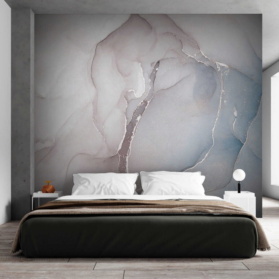 Formas abstractas fluidas en tonos suaves