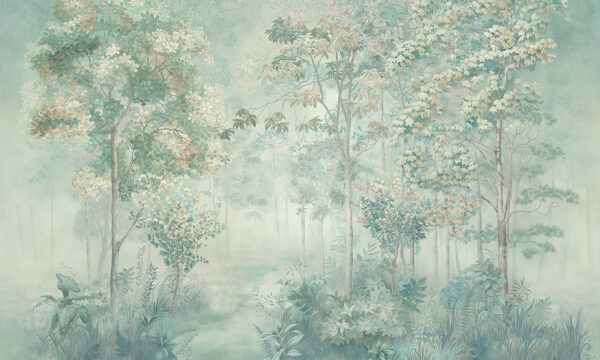 Papel pintado con árboles y plantas Papel pintado con árboles y plantas