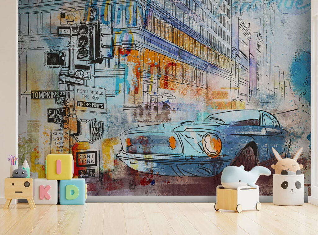 Dibujo de un coche en una esquina u75814pir3 1024x756 - Dibujo de un coche en una esquina
