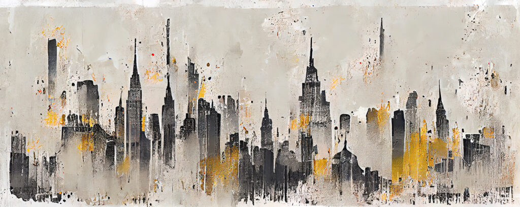 Pintura de una ciudad Pintura de una ciudad