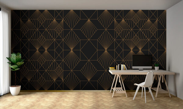 Elegante diseño geométrico metálico Elegante diseño geométrico metálico