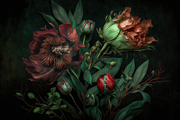 Flores elegantes con ricas texturas. Flores elegantes con ricas texturas.