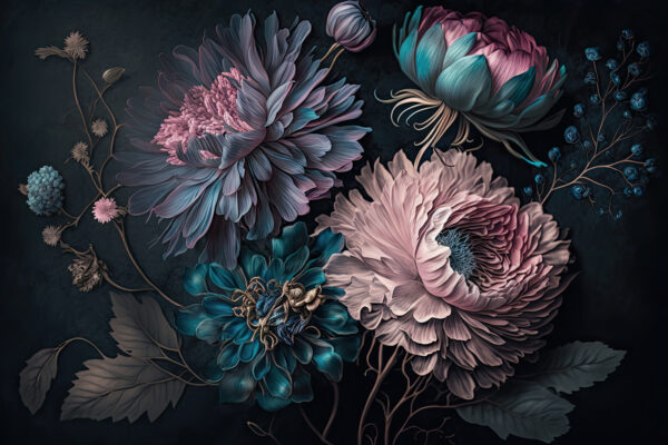 Elegantes flores sobre fondo oscuro u75404p 600x400 - Elegantes flores sobre fondo oscuro