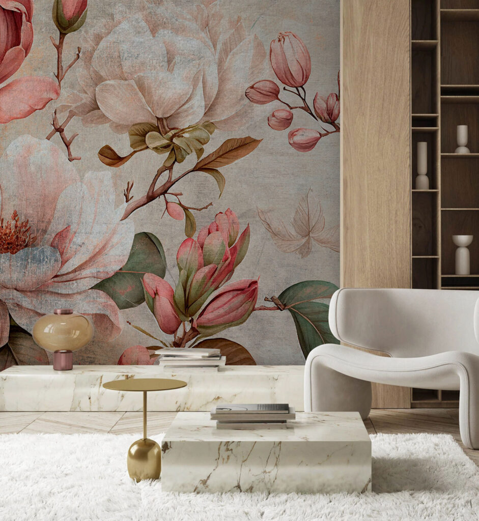 Elegant floral arrangement in soft hues