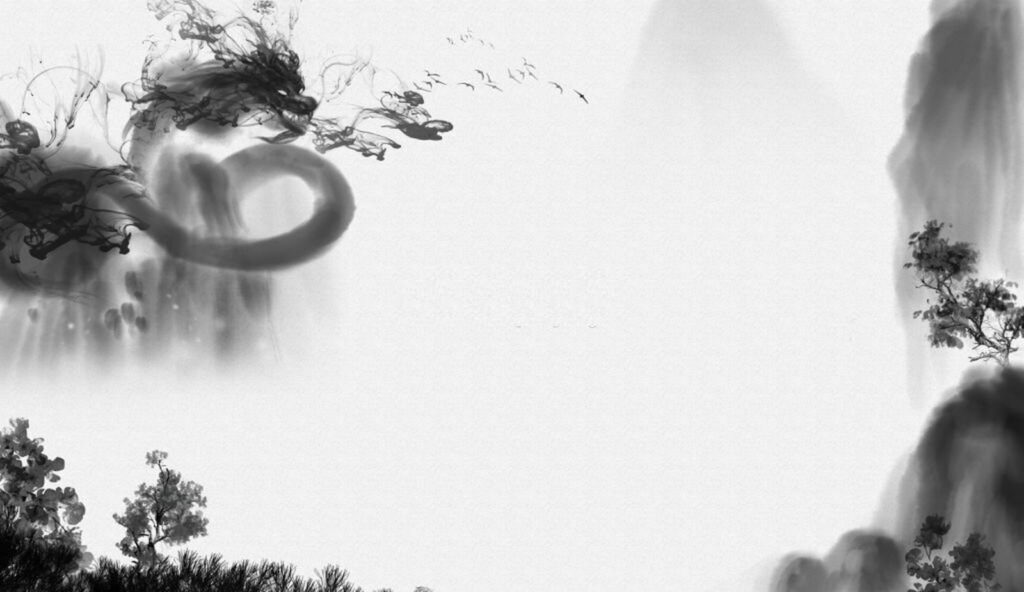 Imagen en blanco y negro de un dragón Imagen en blanco y negro de un dragón