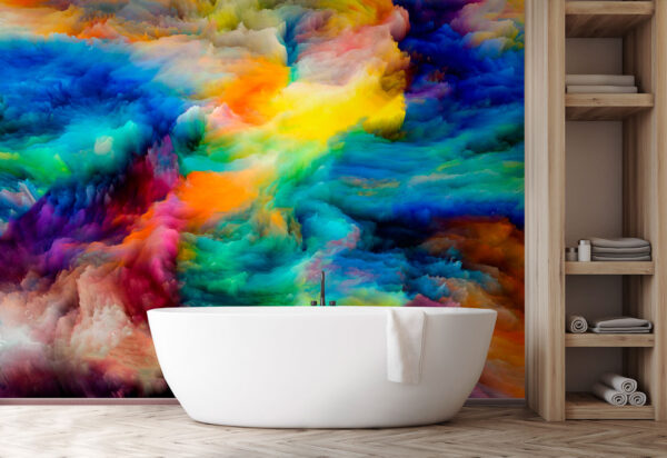 Colorida nube de pintura Colorida nube de pintura