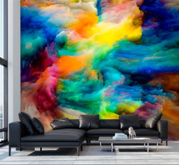 Colorida nube de pintura Colorida nube de pintura