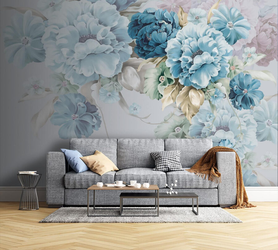 Elegante arreglo floral en tonos suaves.