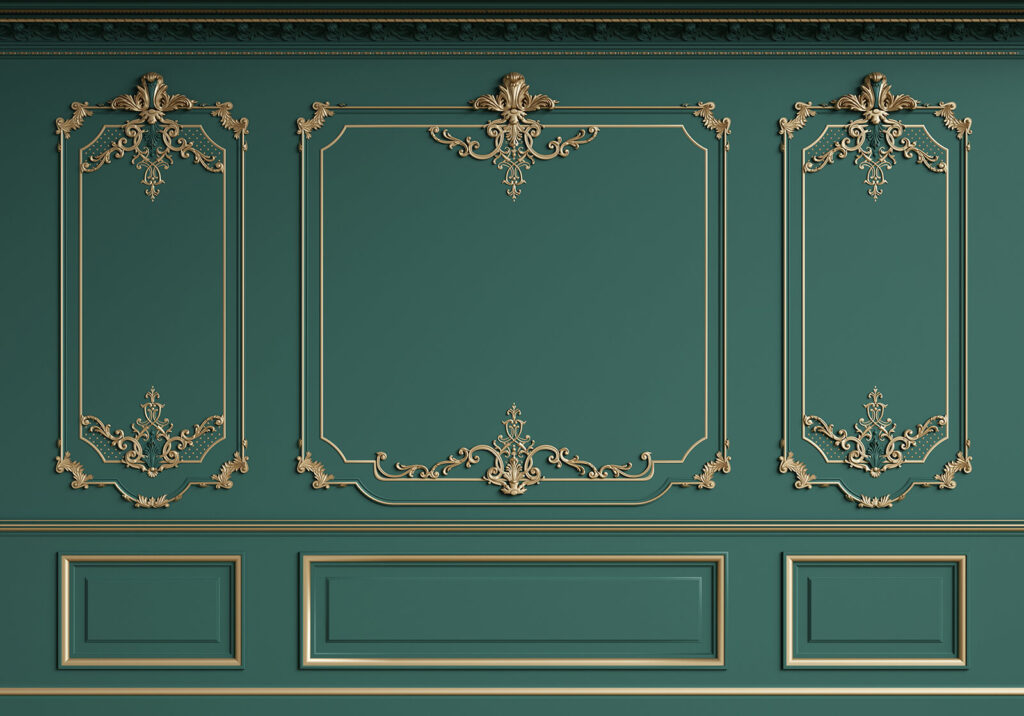 Elegante diseño mural con intrincados detalles Elegante diseño mural con intrincados detalles