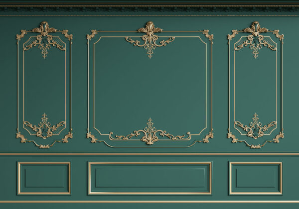 Elegante diseño mural con intrincados detalles Elegante diseño mural con intrincados detalles