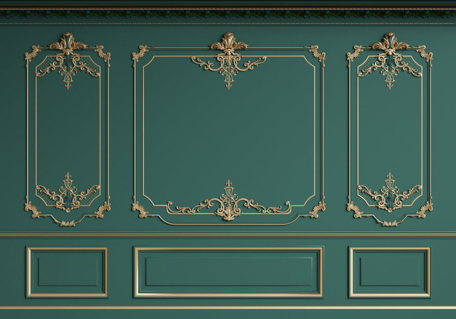 Elegante diseño mural con intrincados detalles