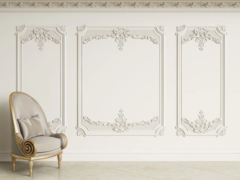 Pared con paredes blancas