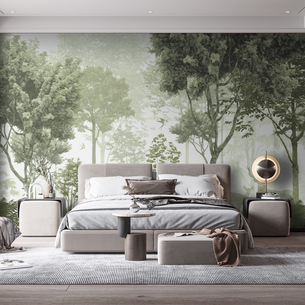 A forest with trees and plants A forest with trees and plants