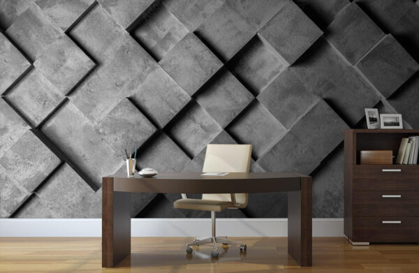 Pared gris y blanca con cuadrados Pared gris y blanca con cuadrados