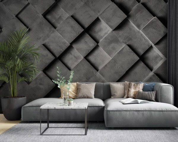 Pared gris y blanca con cuadrados Pared gris y blanca con cuadrados